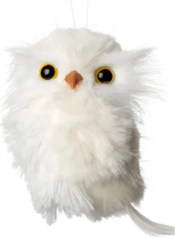 Clearance Weihnachtsbaumschmuck Eule weiß 8 x 7 x 11 cm Weihnachtskugeln & -Anhänger