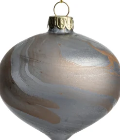 Clearance Weihnachtsbaumschmuck Skerries grau D 6 H 12 cm Weihnachtskugeln & -Anhänger
