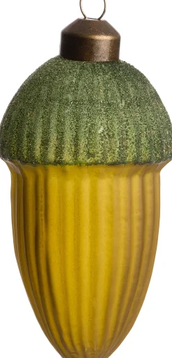 Clearance Weihnachtsbaumschmuck Eichel grün D 5,6 H 10,5 cm Weihnachtskugeln & -Anhänger