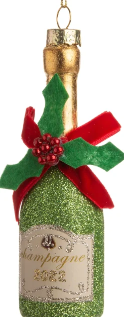 Clearance Weihnachtsbaumschmuck Champagne mehrfarbig 4 x 4 x 12 cm Weihnachtskugeln & -Anhänger