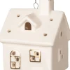Discount Weihnachtsbaumschmuck Häuschen creme LED warmweiß 5,2 x 5,9 x 7,1 cm Weihnachtskugeln & -Anhänger