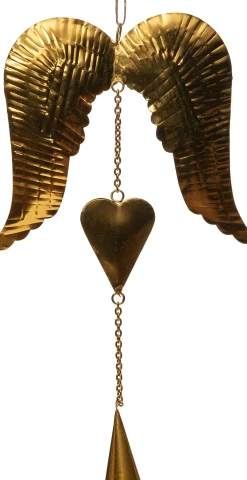 Outlet Weihnachtsbaumschmuck Flügel Caro gold 16,2 x 32 cm Weihnachtsdeko Zum Aufhängen