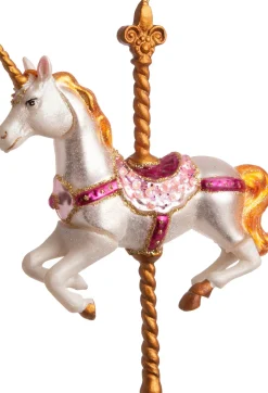 Clearance Weihnachtsbaumschmuck Einhorn weiß H 16 cm Weihnachtskugeln & -Anhänger