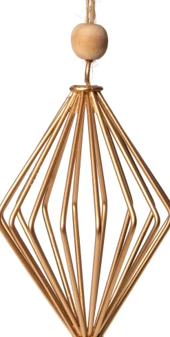 Clearance Weihnachtsbaumschmuck Rauten gold 6,5 x 6,5 x 11 cm Weihnachtskugeln & -Anhänger