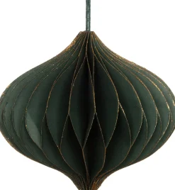 Best Weihnachtsbaumschmuck Papier gold / grün D 10 H 9 cm Weihnachtskugeln & -Anhänger