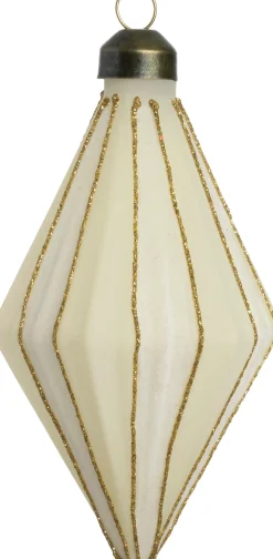 Weihnachtsbaumschmuck Feale weiß D 7 H 12,8 cm Weihnachtskugeln & -Anhänger