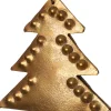 Hot Weihnachtsbaumschmuck Baum gold 12 x 12 x 1 cm Weihnachtskugeln & -Anhänger