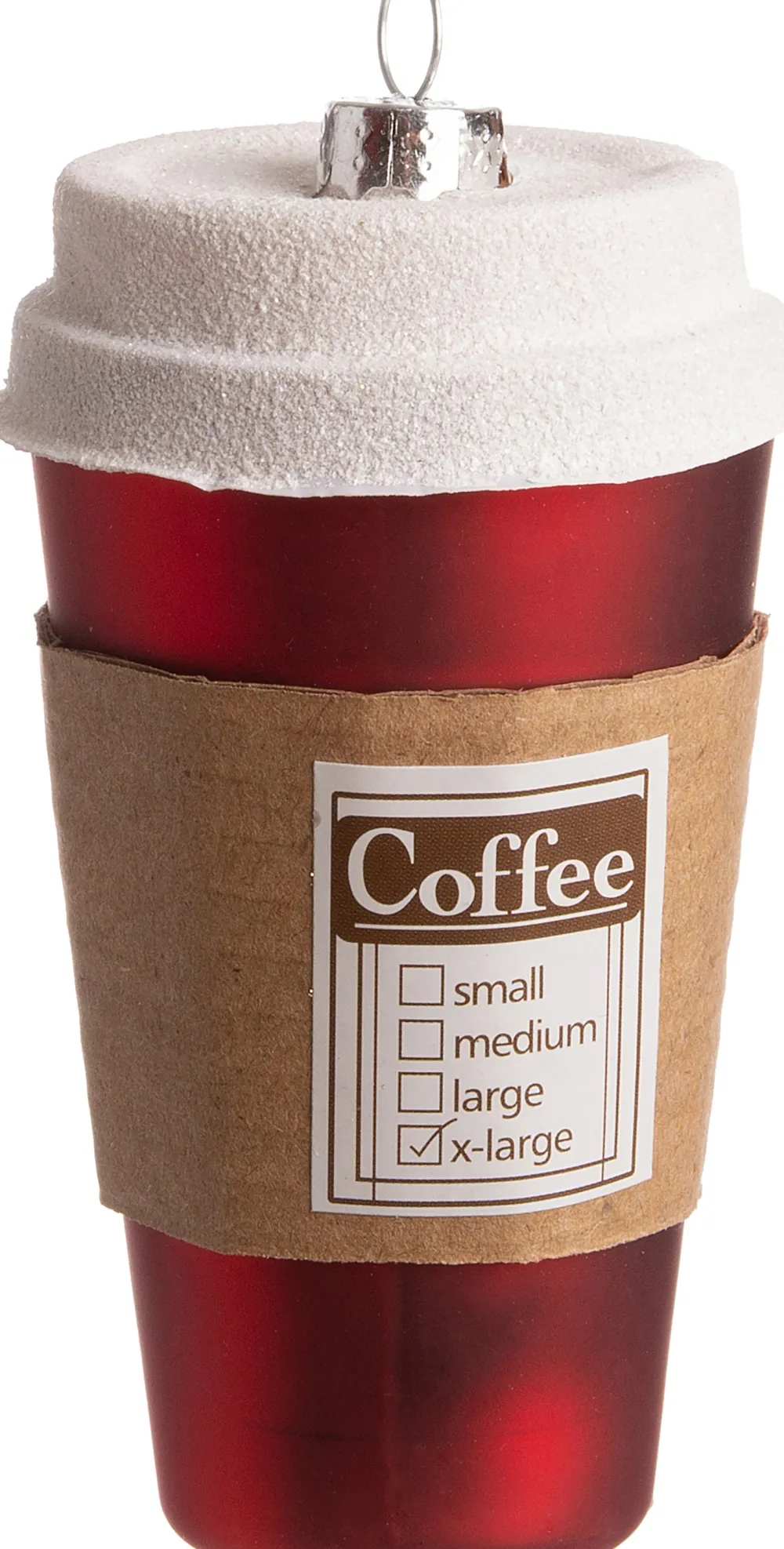 New Weihnachtsbaumschmuck Kaffeebecher rot D 5,5 H 11,5 cm Weihnachtskugeln & -Anhänger