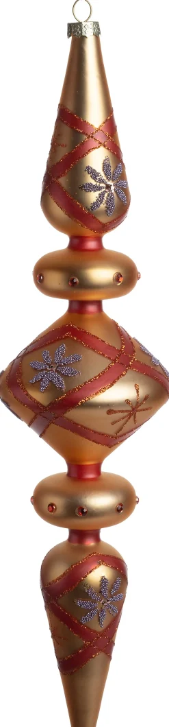 Hot Weihnachtsbaumschmuck Pennystone orange D 8 H 31,5 cm Weihnachtskugeln & -Anhänger