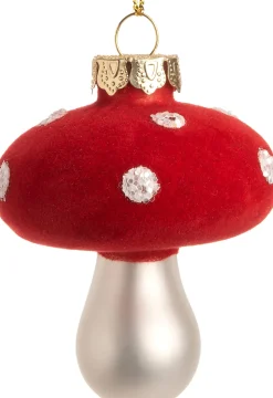 Online Weihnachtsbaumschmuck Pilz rot / weiß D 5,5 H 6 cm Weihnachtskugeln & -Anhänger