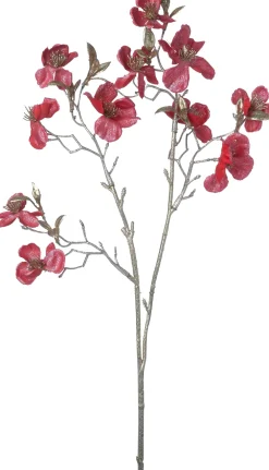 Hot Weihnachtsblume Pfirsichblüte rot H 50 cm Weihnachtszweige & -Blumen