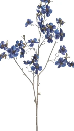 Discount Weihnachtsblume Pfirsichblüte blau H 87 cm Weihnachtszweige & -Blumen