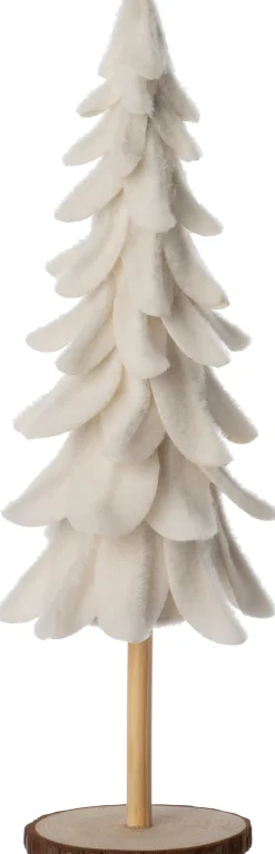 New Weihnachtsdeko Baum Mae weiß D 12 H 33 cm Weihnachtsfiguren & -Objekte