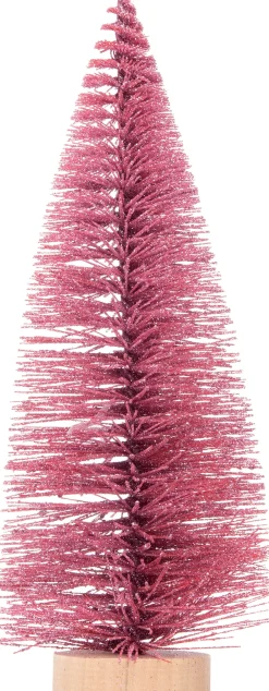 New Weihnachtsdeko Baum 11 x 11 x 31 cm rosa Weihnachtsfiguren & -Objekte