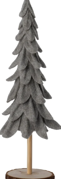 Online Weihnachtsdeko Baum Mae grau D 12 H 33 cm Weihnachtsfiguren & -Objekte