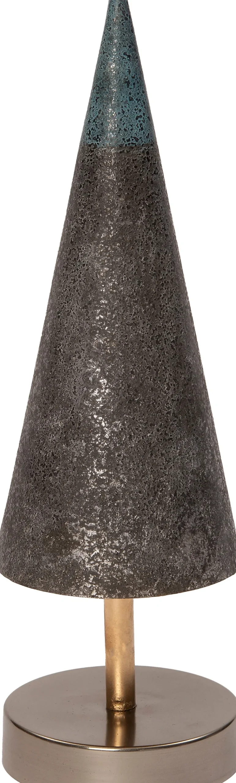 Clearance Weihnachtsdeko Baum mit Ständer grau D 10 H 34 cm Alternative Weihnachtsbäume