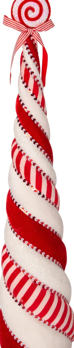 Online Weihnachtsdeko Candyline Süßigkeiten rot / weiß 11 x 11 x 50 cm Weihnachtsfiguren & -Objekte