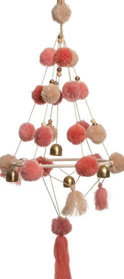 Sale Weihnachtsdeko Windspiel rosa 65 x 30 x 30 cm Weihnachtsdeko Zum Aufhängen