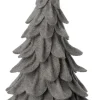 Hot Weihnachtsdeko Baum Mae grau D 17 H 22 cm Weihnachtsfiguren & -Objekte