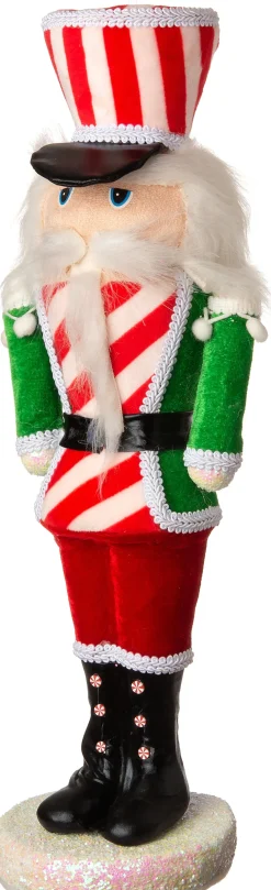 Sale Weihnachtsdeko Candyline Nussknacker rot / grün 12 x 12 x 40 cm Weihnachtsfiguren & -Objekte