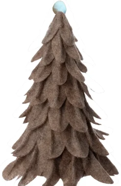 Clearance Weihnachtsdeko Baum Mae braun D 17 H 22 cm Weihnachtsfiguren & -Objekte