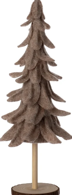 Clearance Weihnachtsdeko Baum Mae braun D 12 H 33 cm Weihnachtsfiguren & -Objekte