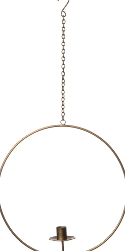 Outlet Weihnachtsdeko Kerzenständer Tommy gold 38,5 x 6,5 x 38,5 cm Kerzenständer|Weihnachtsdeko Zum Aufhängen