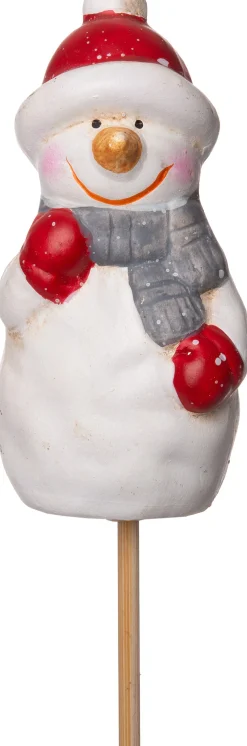 Sale Weihnachtsdeko Schneemann weiß 3,5 x 3,1 x 7,3 cm Weihnachtsfiguren & -Objekte