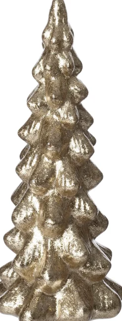 Best Weihnachtsdeko Baum Thomin gold D 10,5 H 25 cm Weihnachtsfiguren & -Objekte