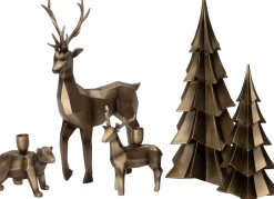 Weihnachtsdeko Baum Tarja gold 11,6 x 11,4 x 26 cm Weihnachtsfiguren & -Objekte