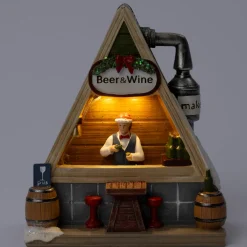 Hot Weihnachtsdorf Miniatur Getränkestand 12 x 6,5 x 14,3 cm Weihnachtsdorf Figuren & Objekte
