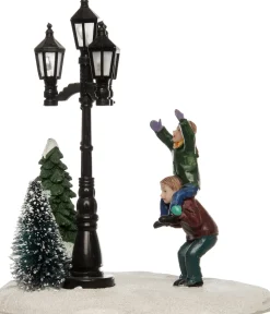 Weihnachtsdorf Figur Spielende Jungen 11 x 7 x 11 cm Weihnachtsdorf Figuren & Objekte