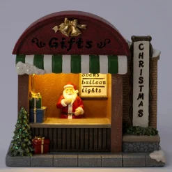 Hot Weihnachtsdorf Miniatur Geschenkladen 11,3 x 6,8 x 14,3 cm Weihnachtsdorf Figuren & Objekte