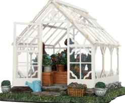 Hot Weihnachtsdorf Gewächshaus 13,5 x 15,5 x 12 cm Weihnachtshäuschen