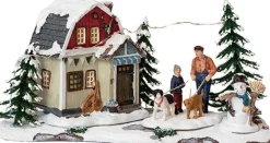 Weihnachtsdorf Bauernhof 27 x 14 x 12,5 cm Weihnachtshäuschen