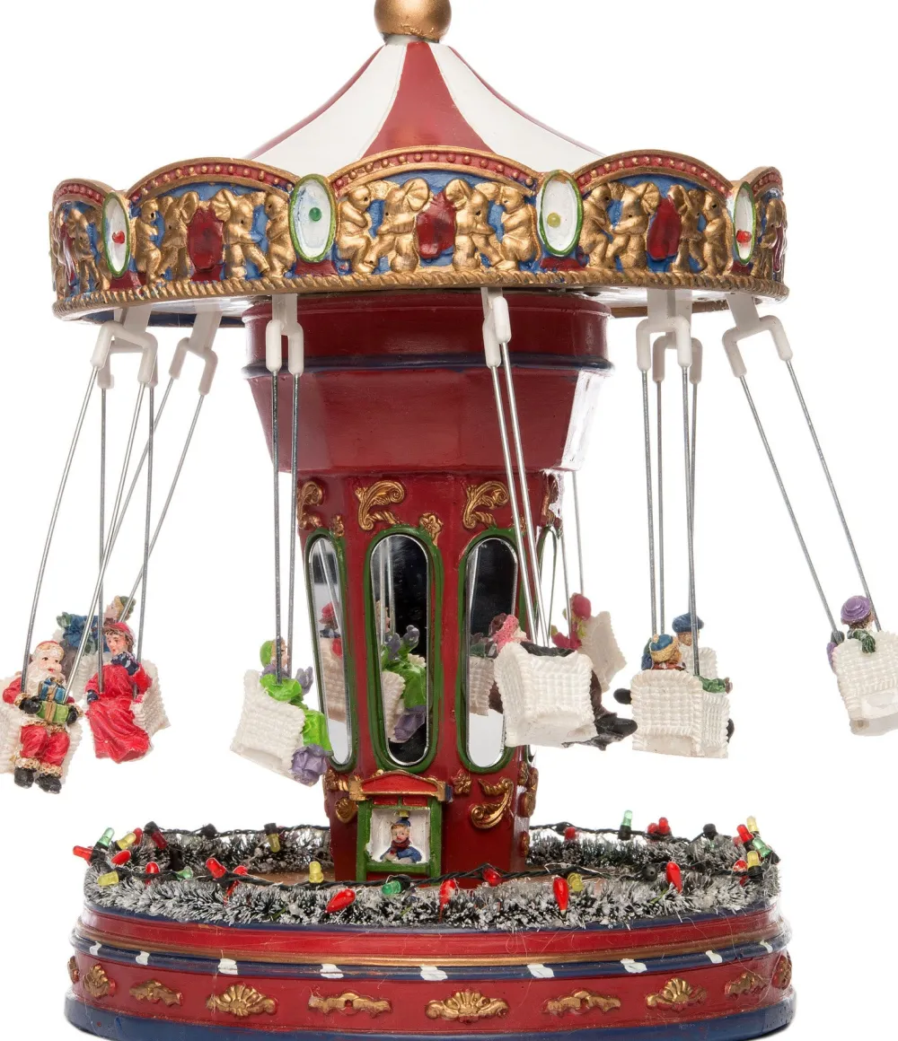 Hot Weihnachtsdorf Karussell 21 x 21 x 28 cm Weihnachtsdorf Figuren & Objekte