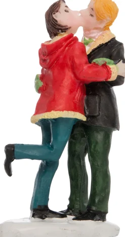 Sale Weihnachtsdorf Figur Küssendes Pärchen 3 x 2 x 6,5 cm Weihnachtsdorf Figuren & Objekte