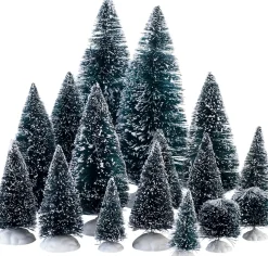 Best Weihnachtsdorf Deko-Bäume 16 St. Weihnachtsdorf Figuren & Objekte