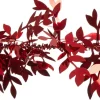 Weihnachtsgirlande mit Glyzinienblättern rot 200 cm Weihnachtsgirlanden & Lametta