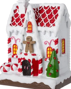 Best Weihnachtshäuschen Lebkuchenmann 9,2 x 6,3 x 12,3 cm Weihnachtshäuschen