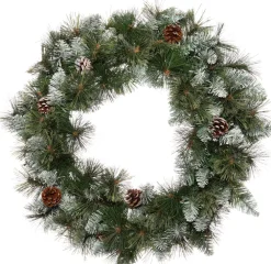Best Weihnachtskranz beschneit D 45 H 12 cm Weihnachtskränze
