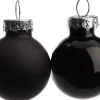 Best Weihnachtskugeln schwarz matt und glänzend D 2,5 cm 24 St. Weihnachtskugeln & -Anhänger