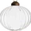 Best Weihnachtskugel Bristol Linien zwiebelförmig transparent D 8 cm Weihnachtskugeln & -Anhänger