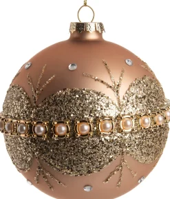 Clearance Weihnachtskugel Tammy rosa D 8 H 8 cm Weihnachtskugeln & -Anhänger