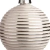 Sale Weihnachtskugel Bradfort Streifen weiß D 8 cm Weihnachtskugeln & -Anhänger