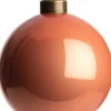 Clearance Weihnachtskugel Belfort orange glänzend D 8 cm Weihnachtskugeln & -Anhänger