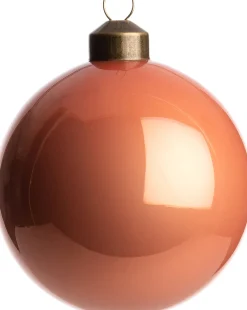 Clearance Weihnachtskugel Belfort orange glänzend D 8 cm Weihnachtskugeln & -Anhänger