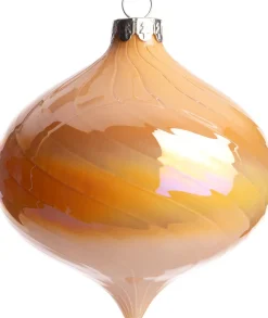 Clearance Weihnachtskugel Zwiebelform Lodeve gold D 10 cm Weihnachtskugeln & -Anhänger