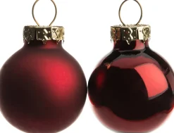 Online Weihnachtskugeln dunkelrot matt und glänzend D 2,5 cm 24 St. Weihnachtskugeln & -Anhänger