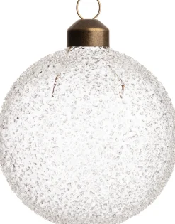 Hot Weihnachtskugel Bristol Sprenkel transparent D 8 cm Weihnachtskugeln & -Anhänger